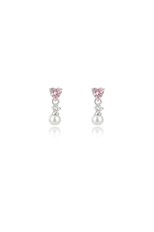 GEORGINI Sweetheart Mini Heart Freshwater Pearl Droplet