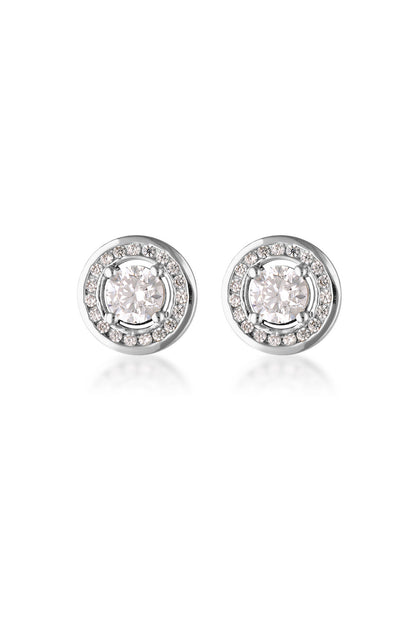 MILESTONE HALO EARRINGS IN SILVER