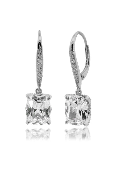 GEORGINI Sydney Soirée Elaine Cushion Cut Drop Earrings