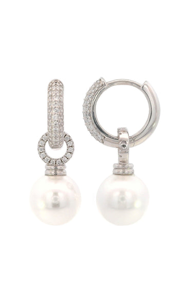GEORGINI Adagio Duo Hoop Pearl Earring