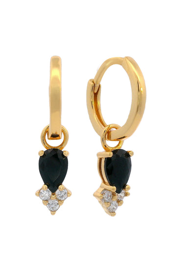 GEORGINI Midnight Velvet Asteria Hoop Earrings