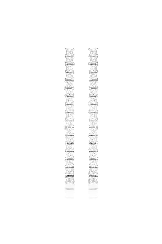 ICONIC BRIDAL VERA EARRINGS SILVER