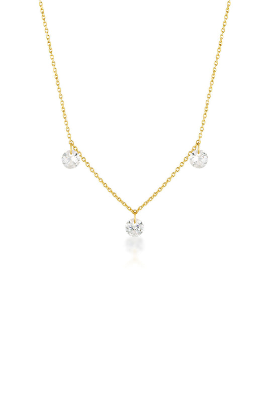 GEORGINI Mirage Ethereal White Cubic Zirconia Necklace
