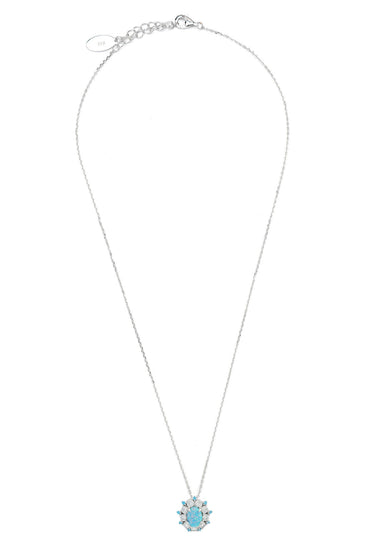 GEORGINI Opal Glow Barangaroo Blue Created Opal Pendant