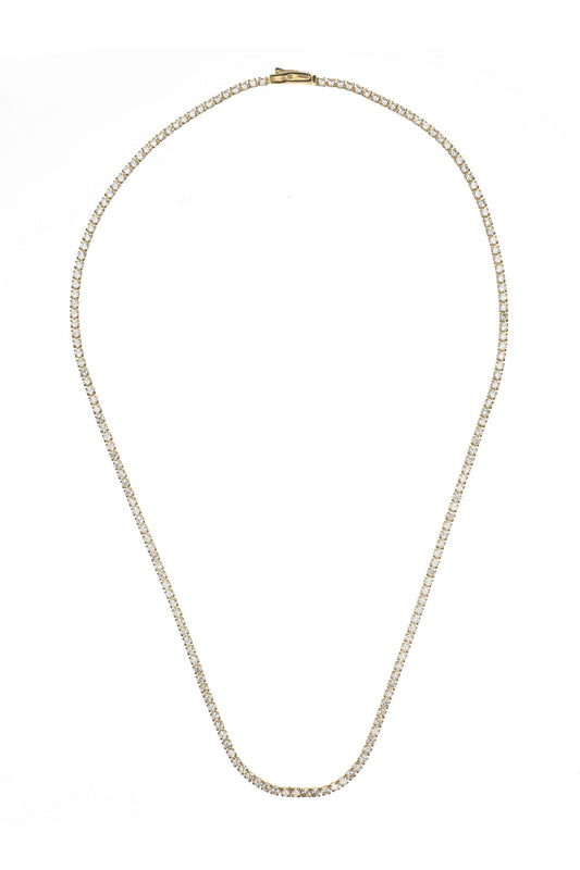 SYDNEY SOIRÉE  2MM TENNIS NECKLACE 42CM GOLD