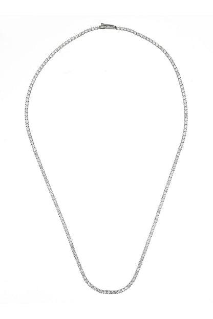 SYDNEY SOIRÉE 2MM TENNIS NECKLACE 42CM SILVER