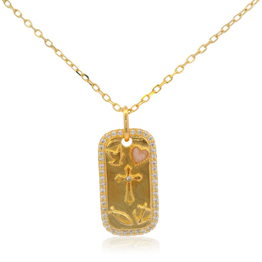GEORGINI Forever Hearts Club Faith Hope Love Pendant