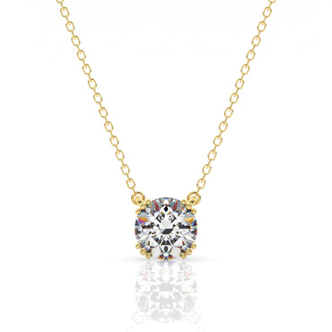 GEORGINI Elegant Essentials 6.5mm Round Hidden Halo Pendant
