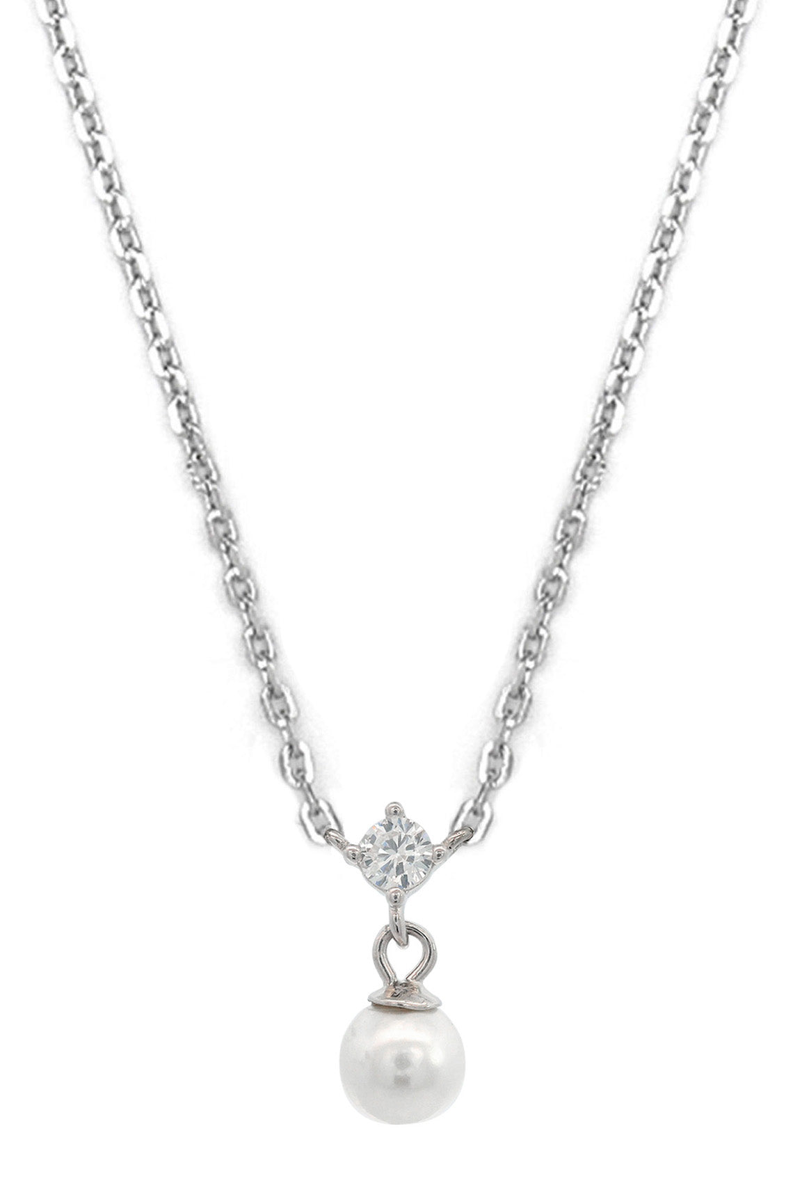 GEORGINI Adagio Touch Of Sparkle Pearl Necklace