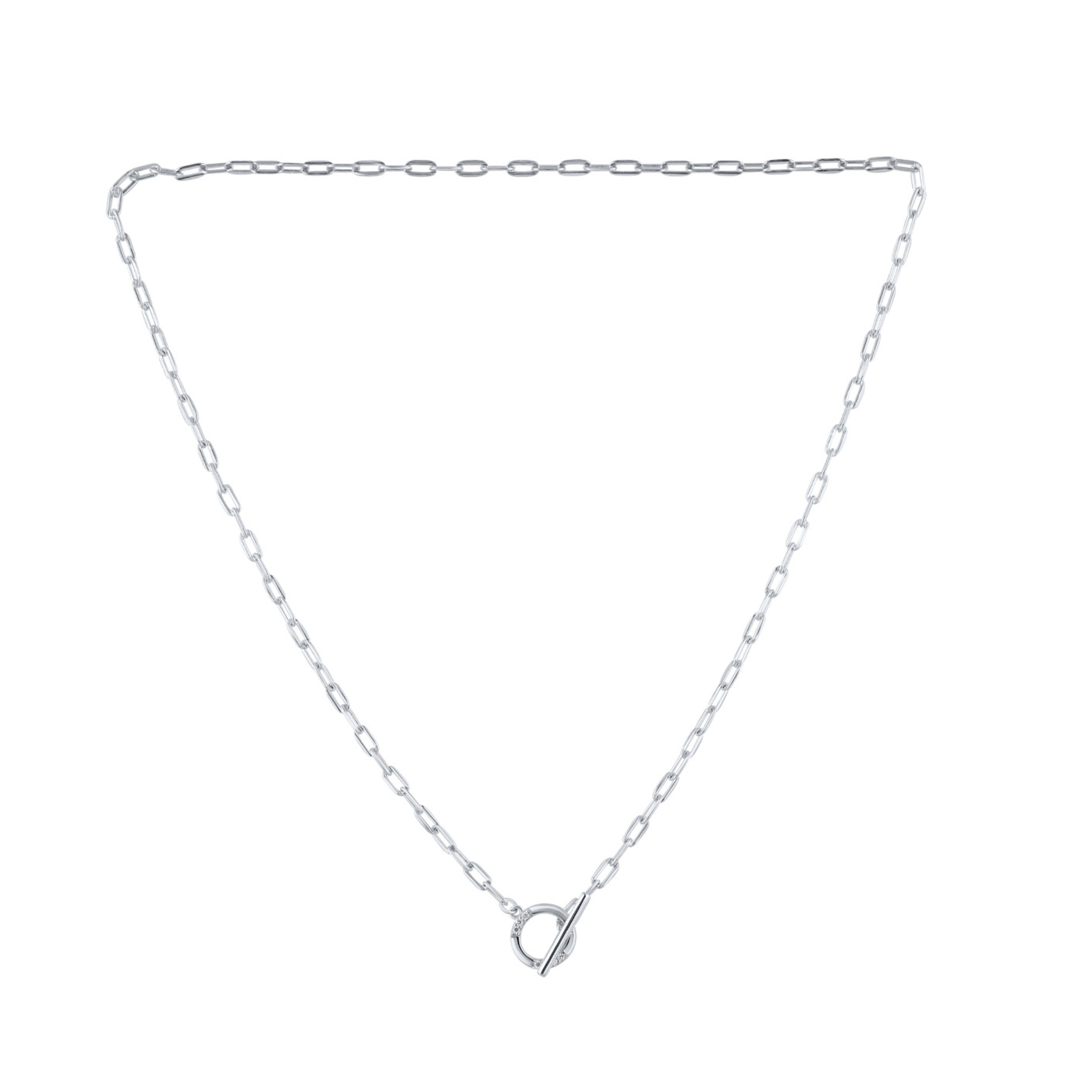 GEORGINI Alchemy Paperclip Fob Necklace
