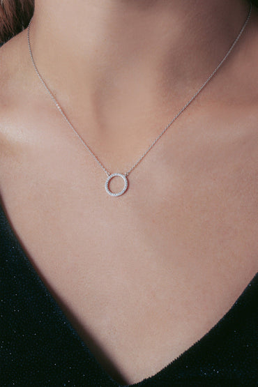 GEORGINI Ara Rhodium Pendant