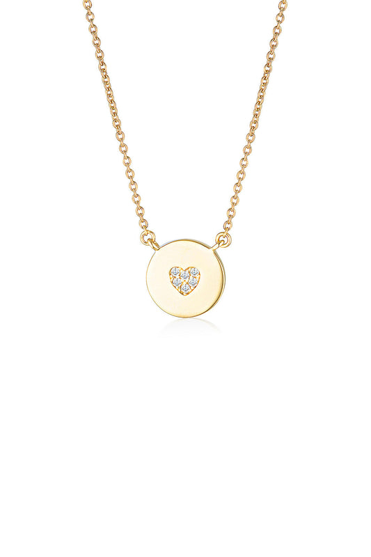 GEORGINI Rock Star Heart Disc Pendant