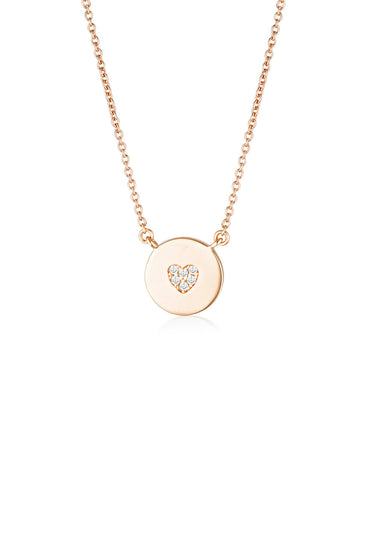 GEORGINI Rock Star Heart Disc Pendant