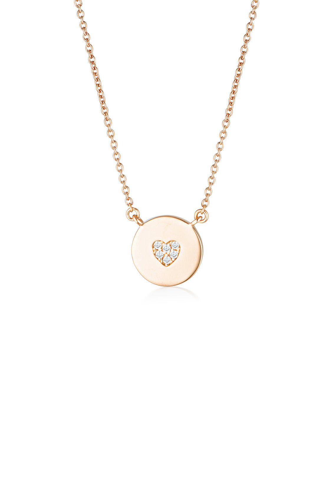 GEORGINI Rock Star Heart Disc Pendant