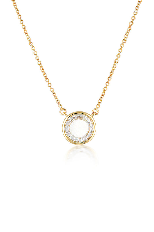 NOEL NIGHTS SLICED STONE NECKLACE GOLD