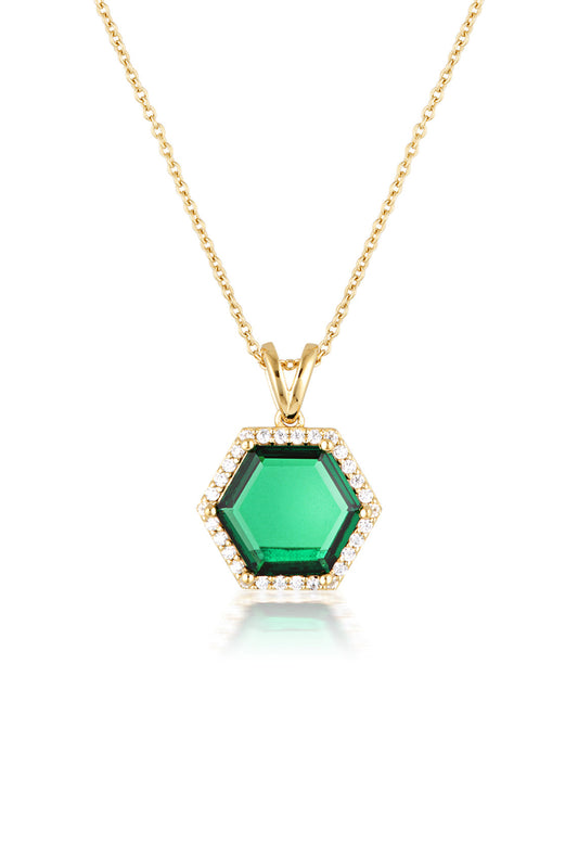 GEORGINI Hexagon Necklace