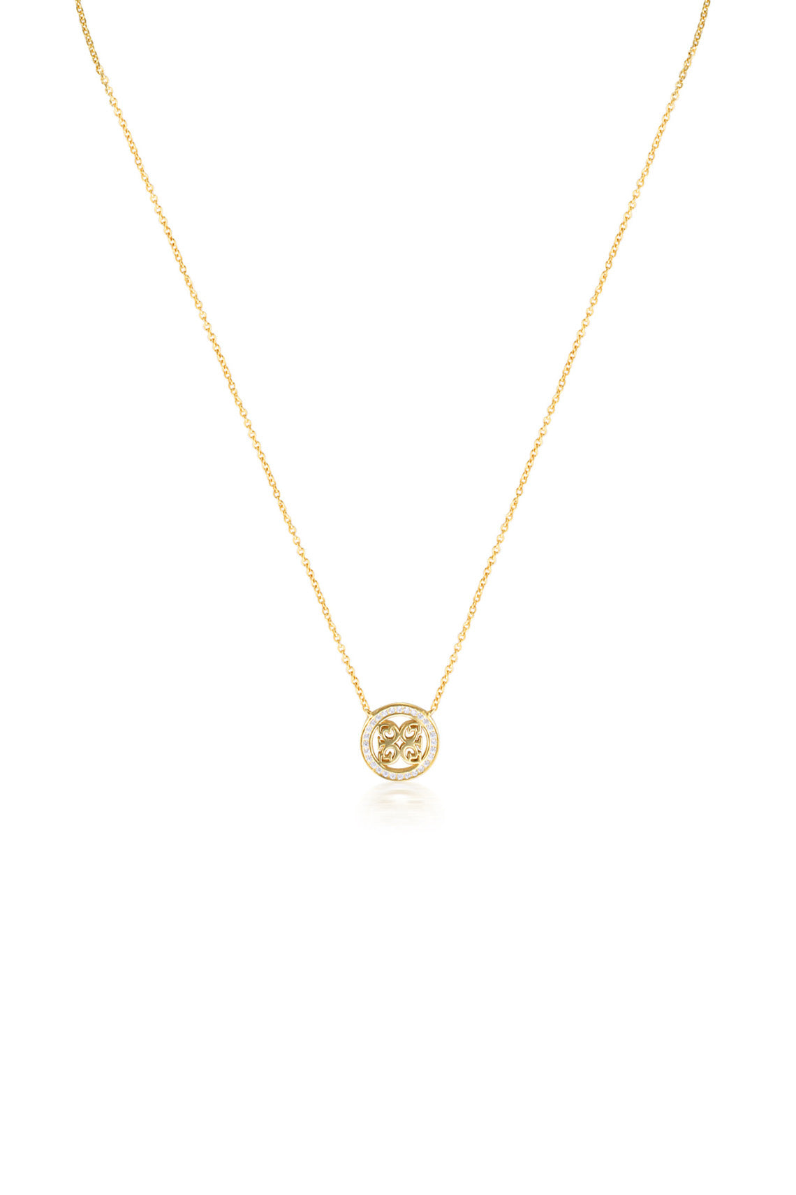 SIGNATURE MEDALION PENDANT GOLD