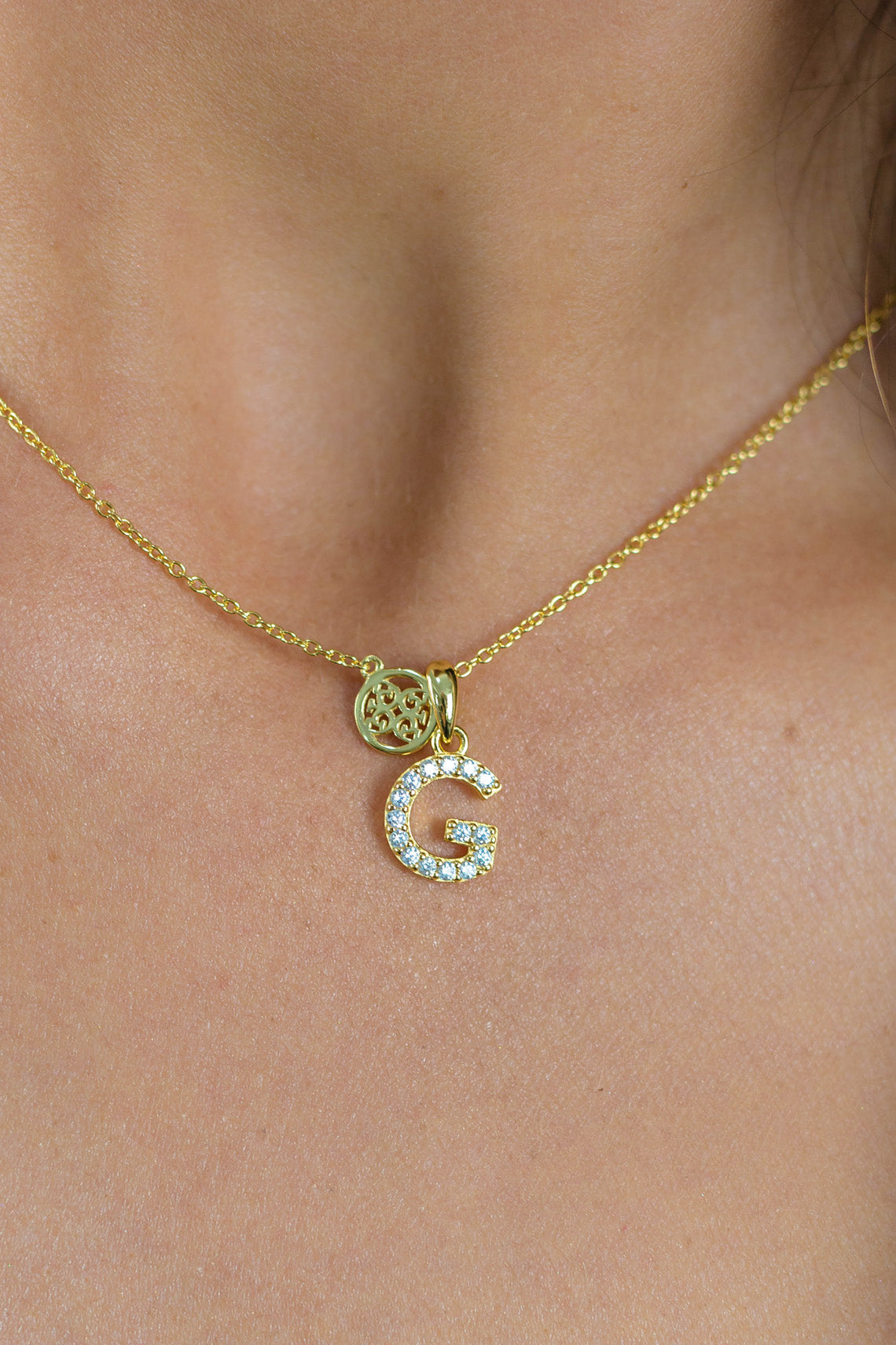 GEORGINI Luxury Letters A Initial Pendant