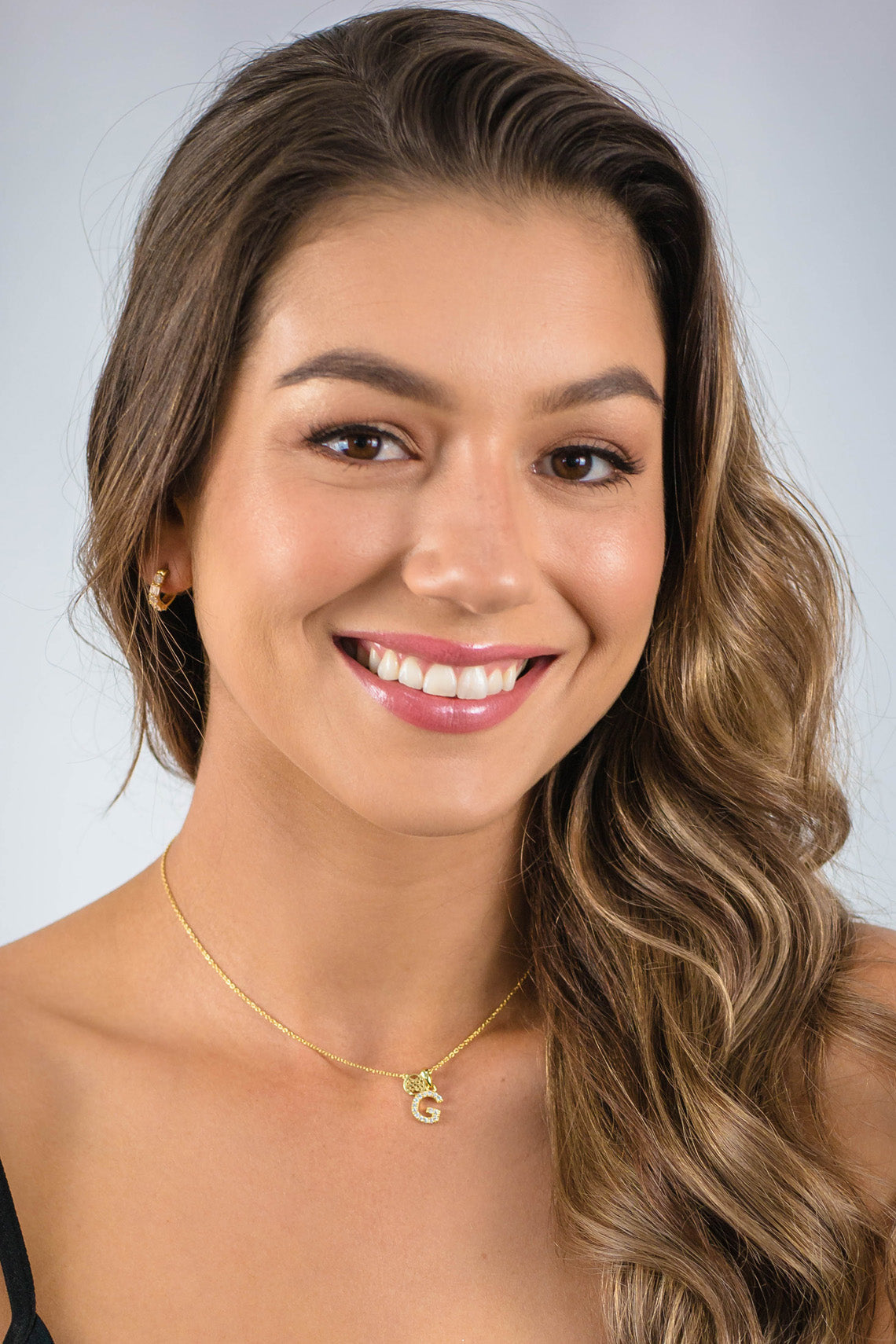 GEORGINI Luxury Letters A Initial Pendant