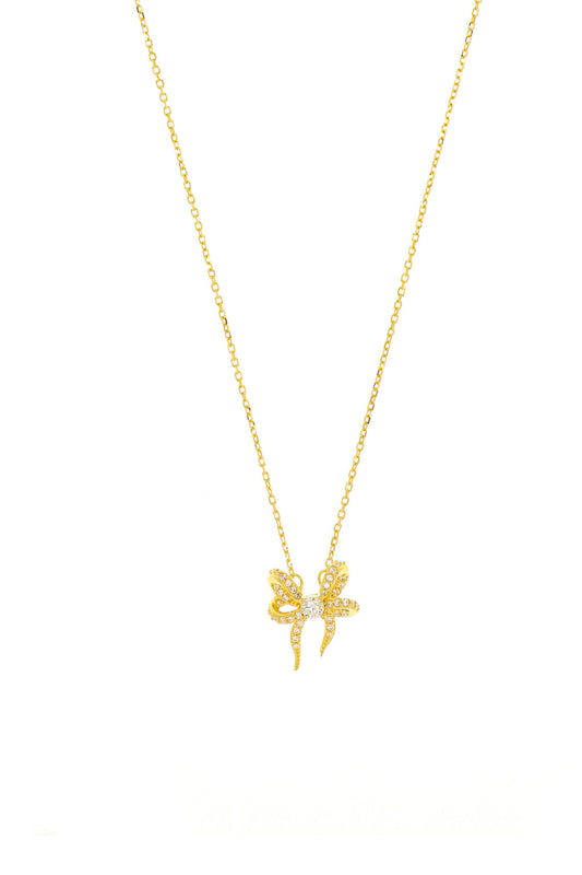 GEORGINI Sweetheart Bow Necklace
