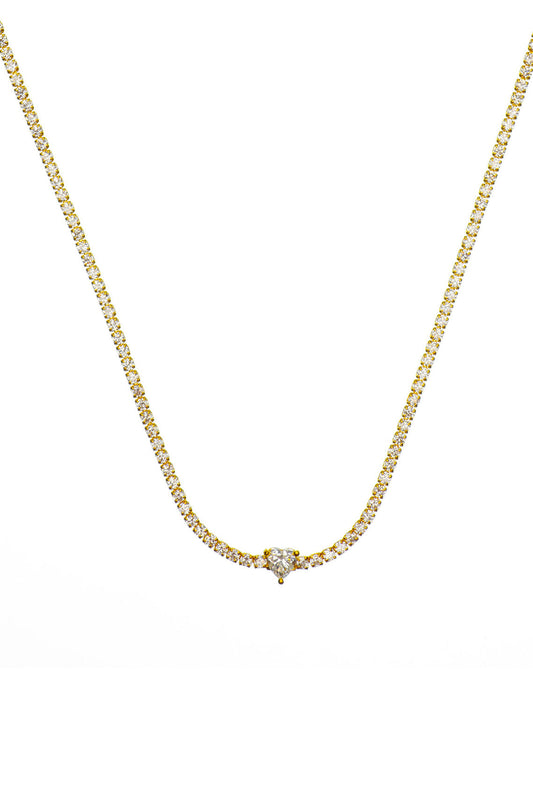 GEORGINI Sweetheart Tennis Necklace