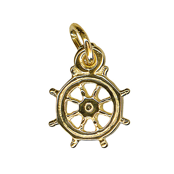 Ships Wheel Charm 10mm