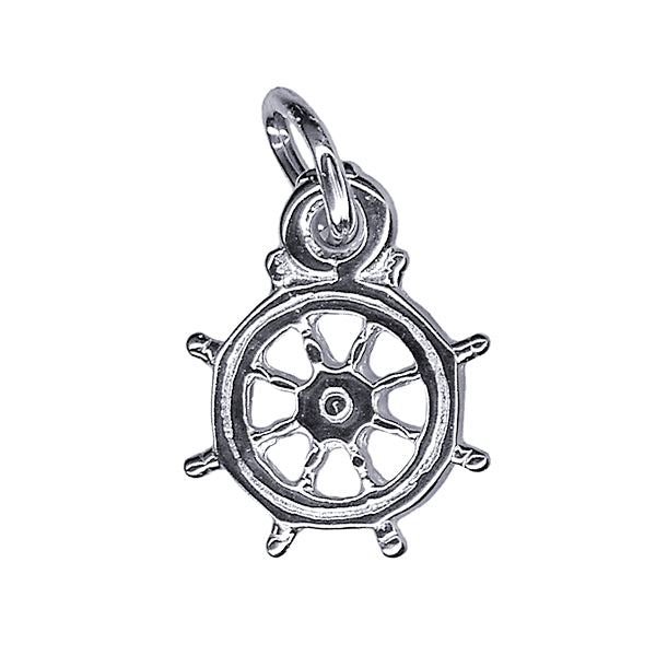 Ships Wheel Charm 10mm