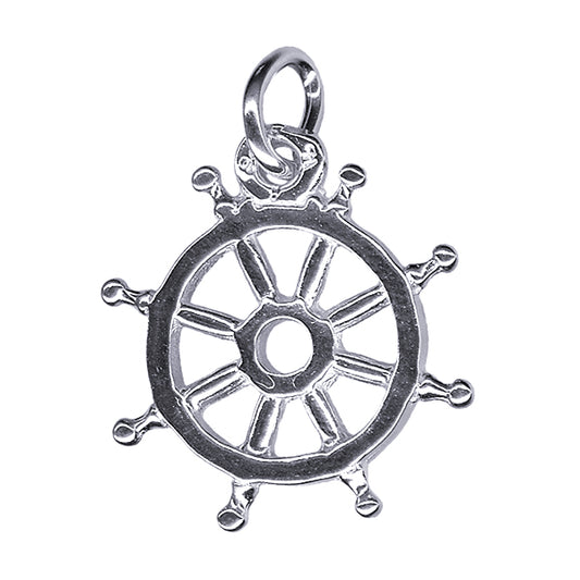 Ships Wheel Charm 15mm