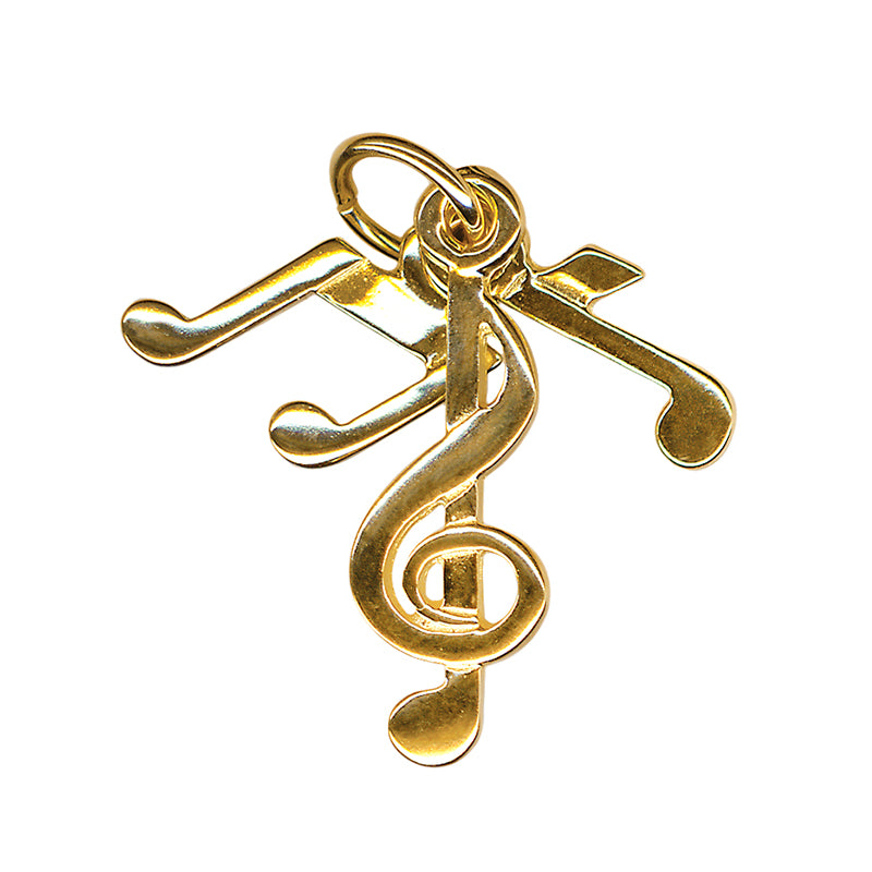 3 Piece Music Notes Charm