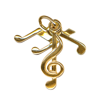 3 Piece Music Notes Charm