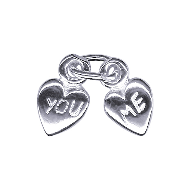 Hearts You & Me Charm