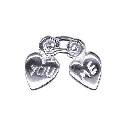 Hearts You & Me Charm