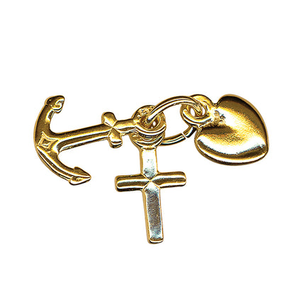 Faith, Hope & Charity Charm 10mm x 6mm
