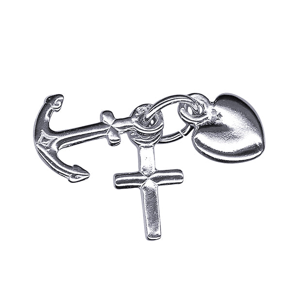 Faith, Hope & Charity Charm 10mm x 6mm