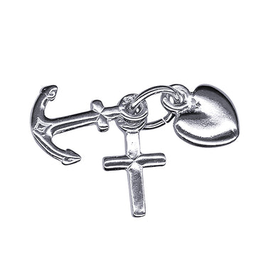 Faith, Hope & Charity Charm 10mm x 6mm