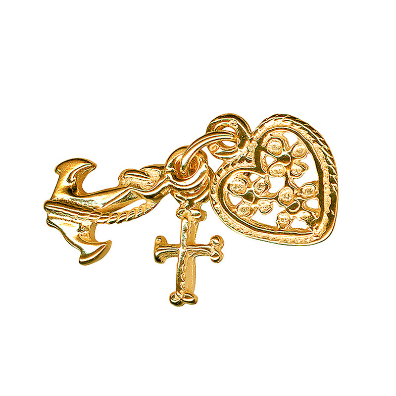 Faith, Hope & Charity Charm 8mm x 5mm JC1469