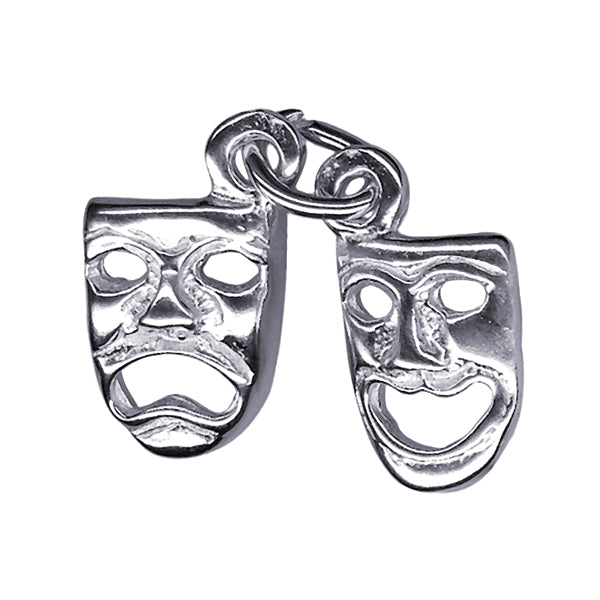 Drama Mask Charm 10mm x 7mm