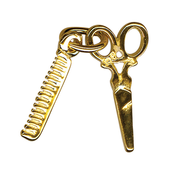 Comb & Scissors Charm
