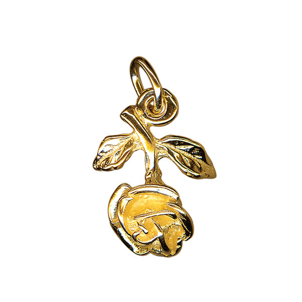 Rose Charm 15mm x 12mm