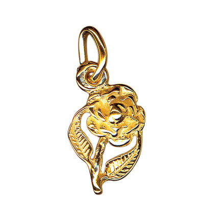 Rose Charm 11mm x 8mm