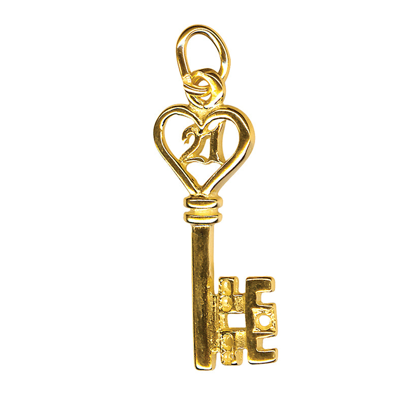 21 Key Charm 22mm x 11mm
