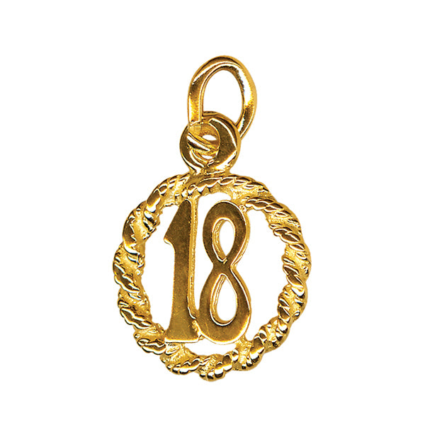 18 in a Circle Charm