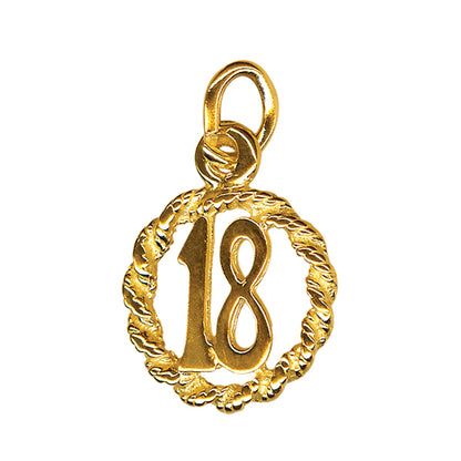18 in a Circle Charm
