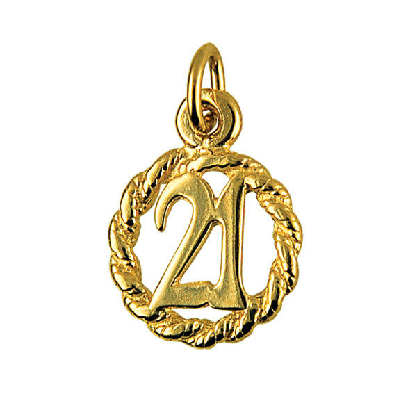 21 in a Circle Charm