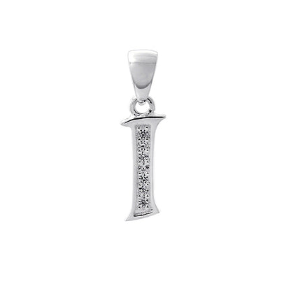Initial Charm with White Cubic Zirconia — I