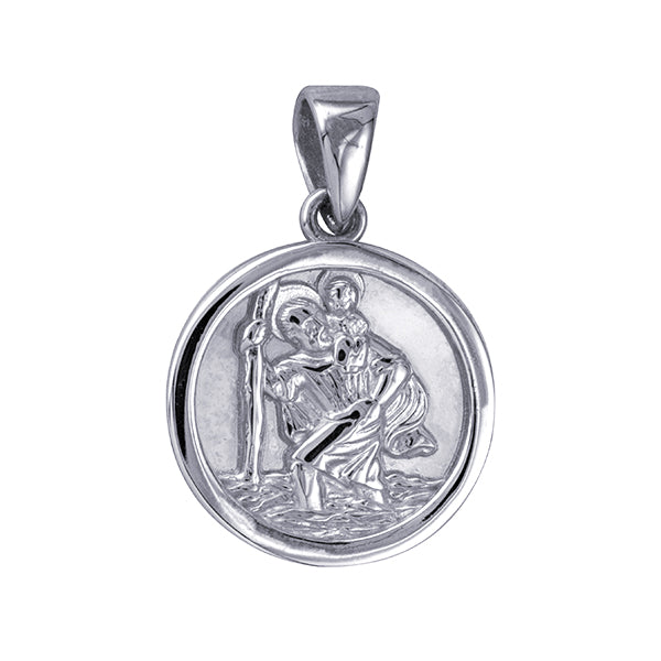 12mm Round Saint Christopher Charm