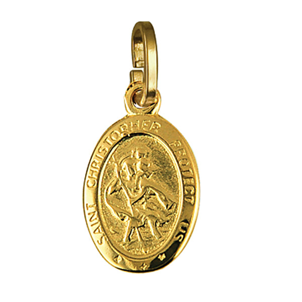 Saint Christopher Charm 12mm x 9mm