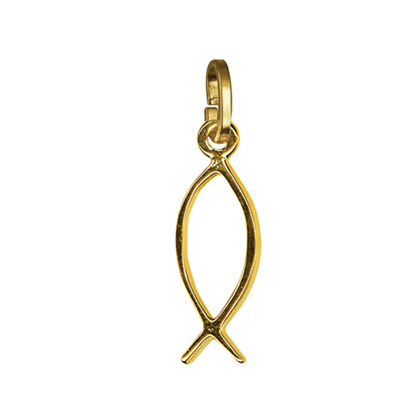 Religious Fish Charm 16mm x 7mm