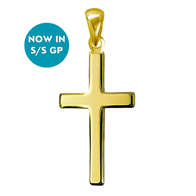 Flat Plain Cross 25mm x 15mm