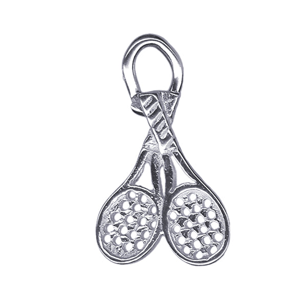 Crossed Tennis Racquet Charm